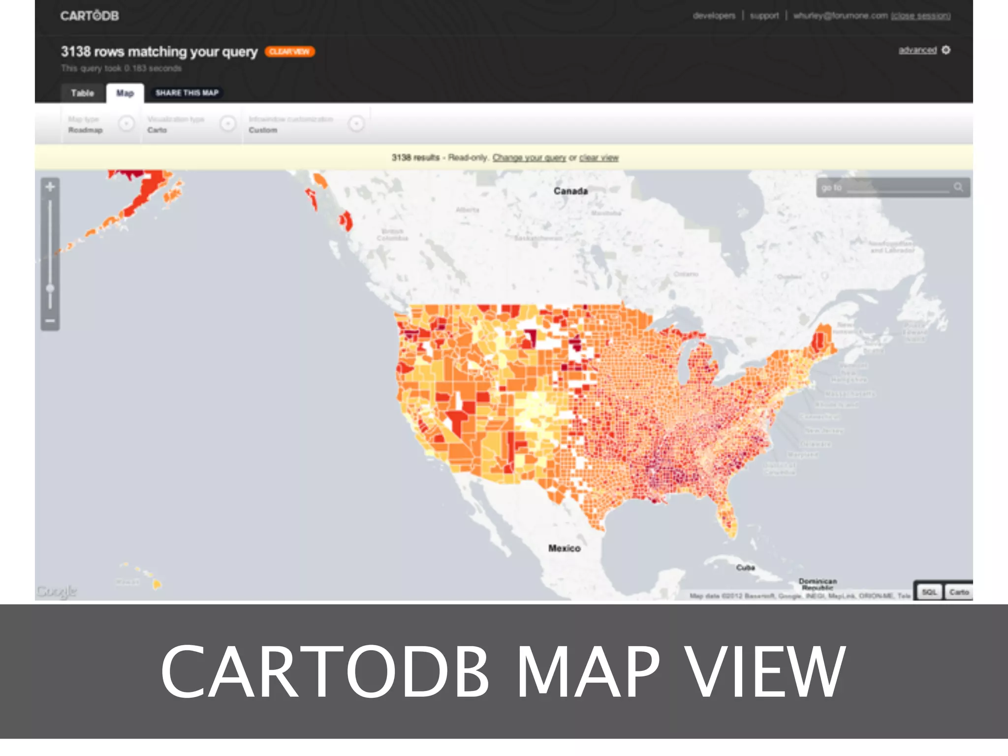 CARTODB MAP VIEW
 