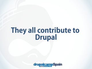 They all contribute to
Drupal

 
