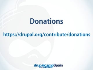 Donations
https://drupal.org/contribute/donations

 