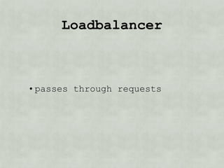 Loadbalancer



• passes through request
 