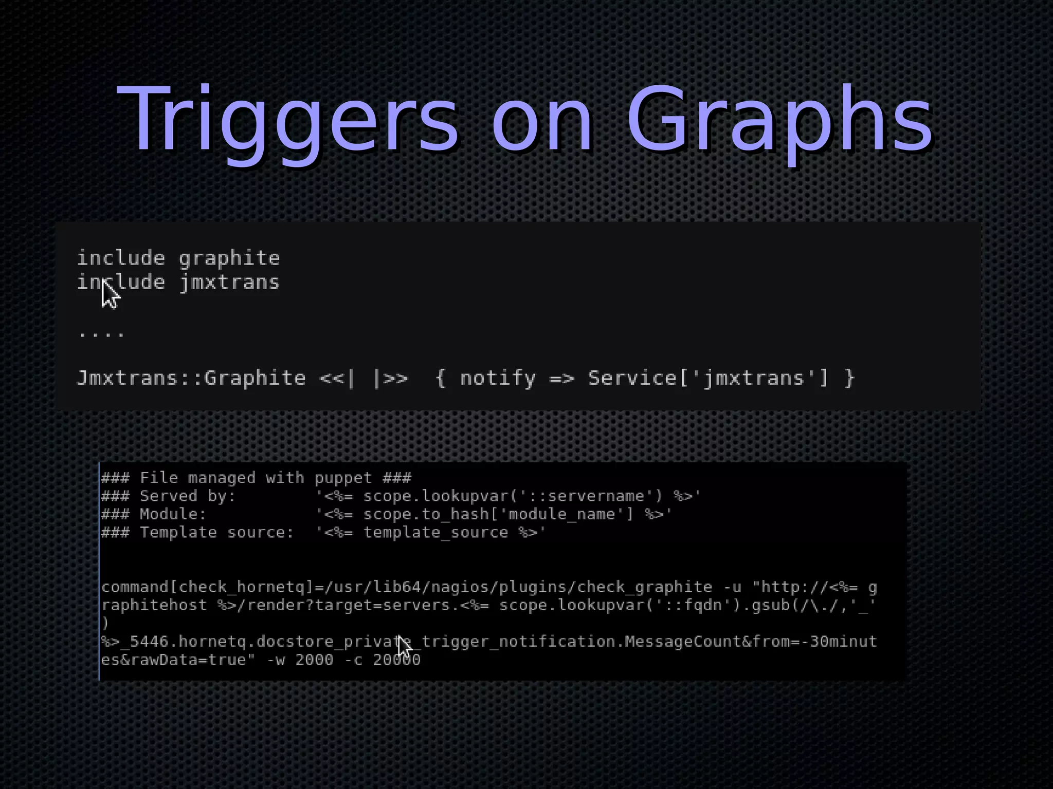 Triggers on GraphsTriggers on Graphs
 
