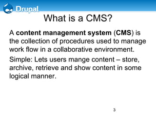 Drupal introduction | ODP