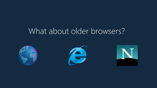 What about older browsers?
 