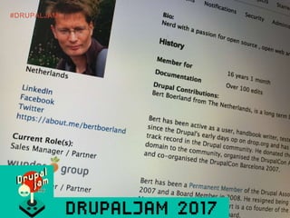 #DRUPALJAM
DRAMA /'DRⱭ:MƏ/
“The two masks associated with drama represent the
traditional generic division between comedy ...