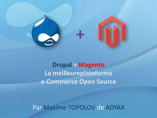 + Drupal + MagentoLa meilleureplateformee-Commerce Open Source Par Maxime TOPOLOV de ADYAX 