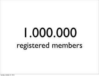 1.000.000
registered members
Sunday, October 31, 2010
 