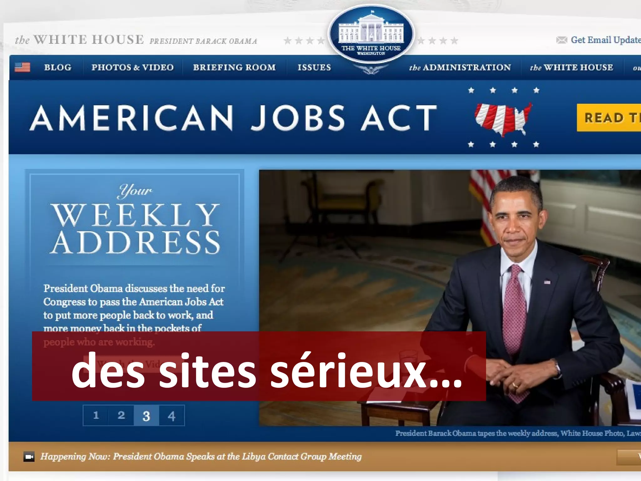 des sites sérieux… 