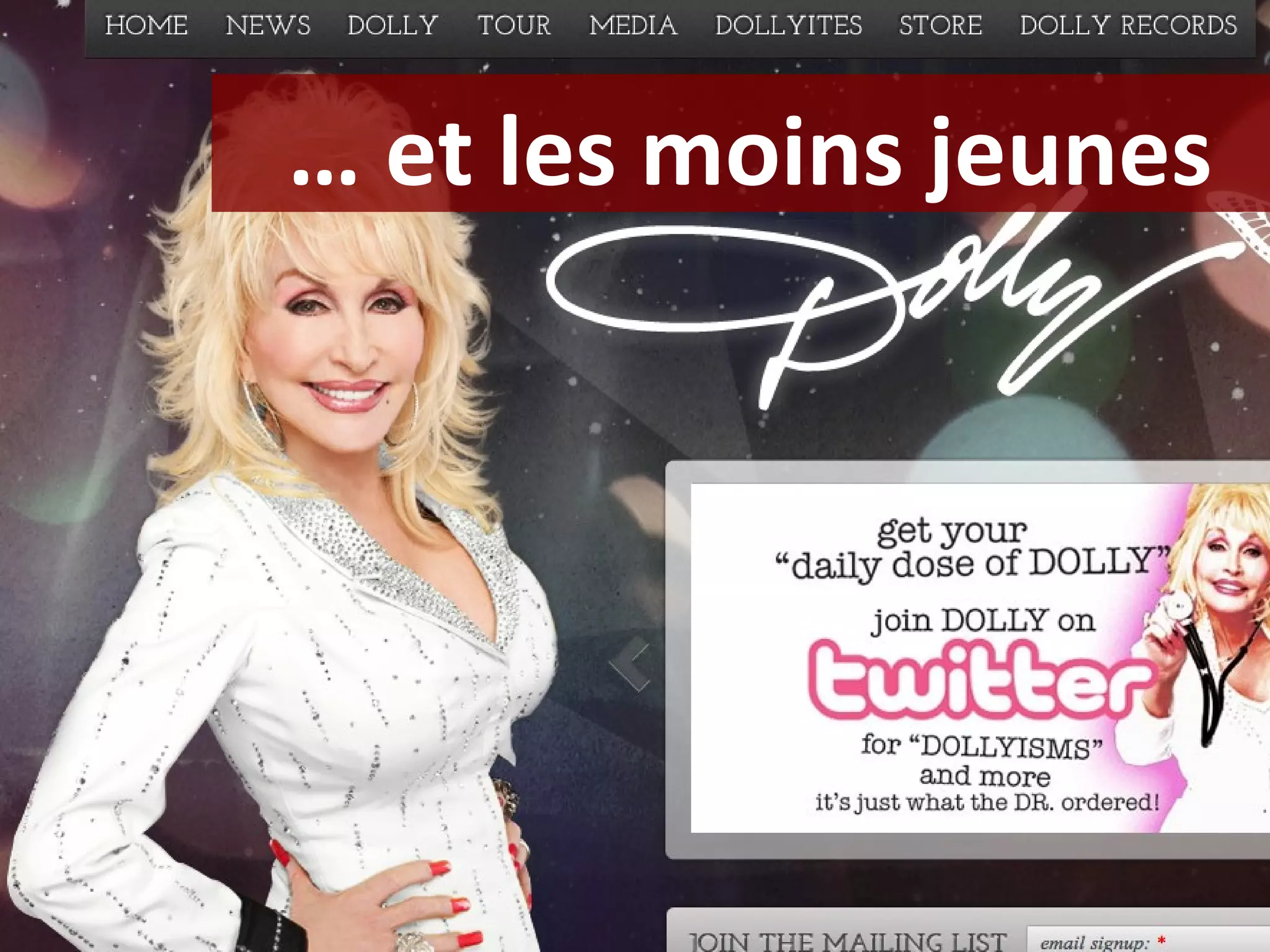 …  et les moins jeunes 