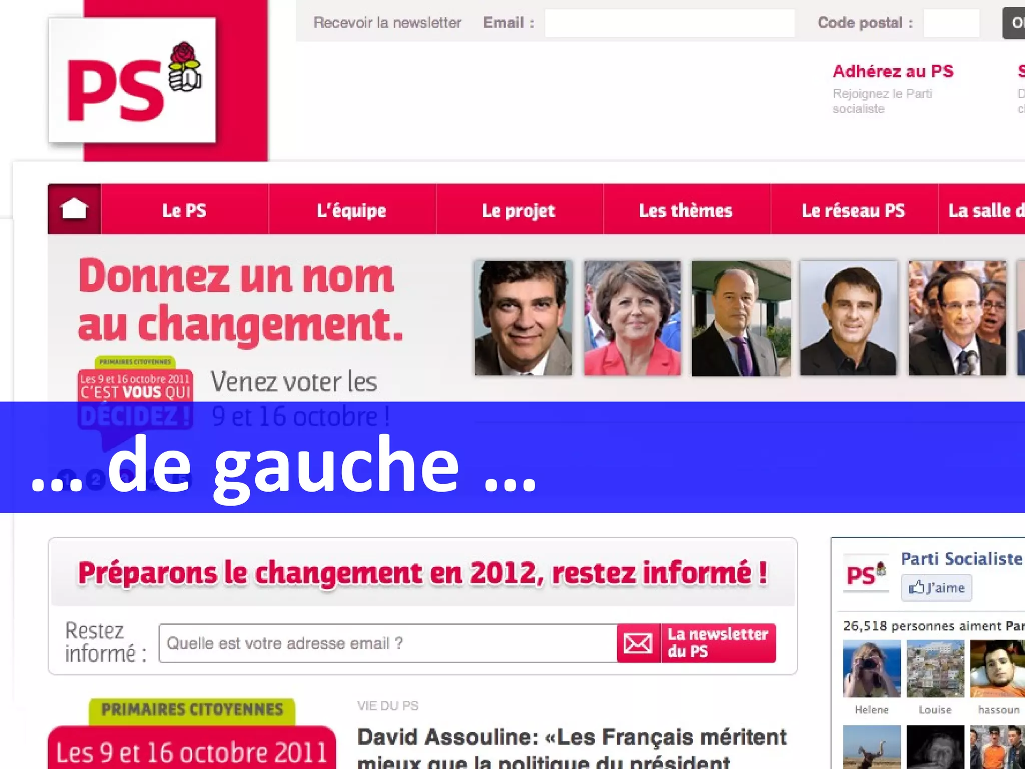 …  de gauche … 