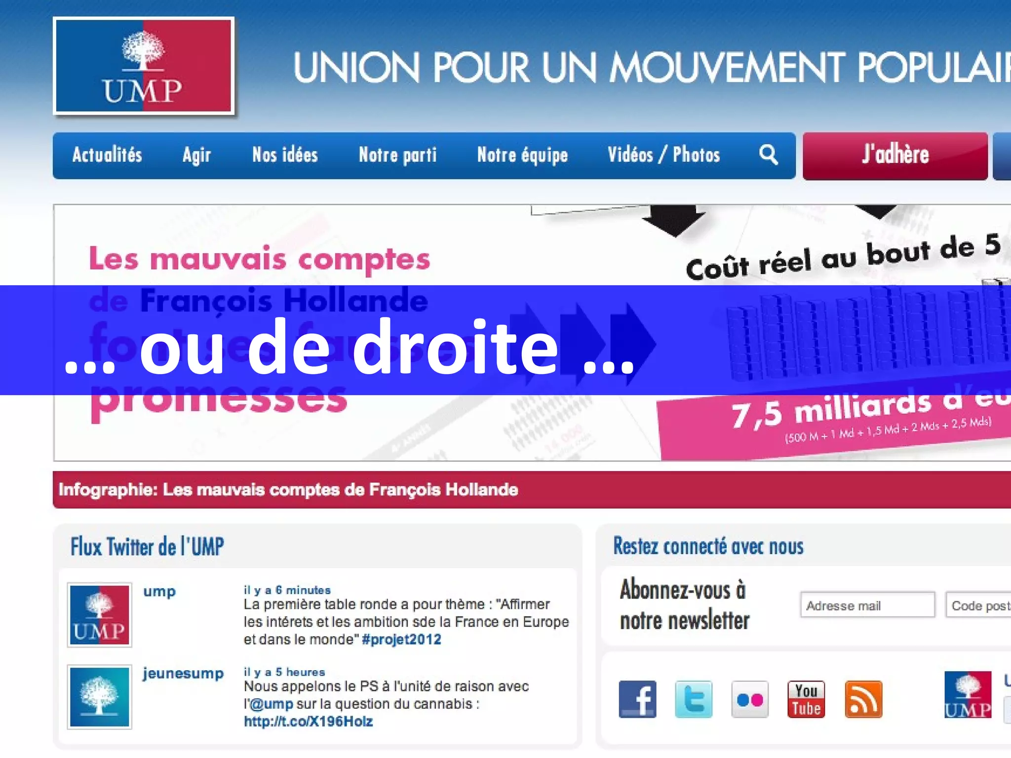 …  ou de droite … 