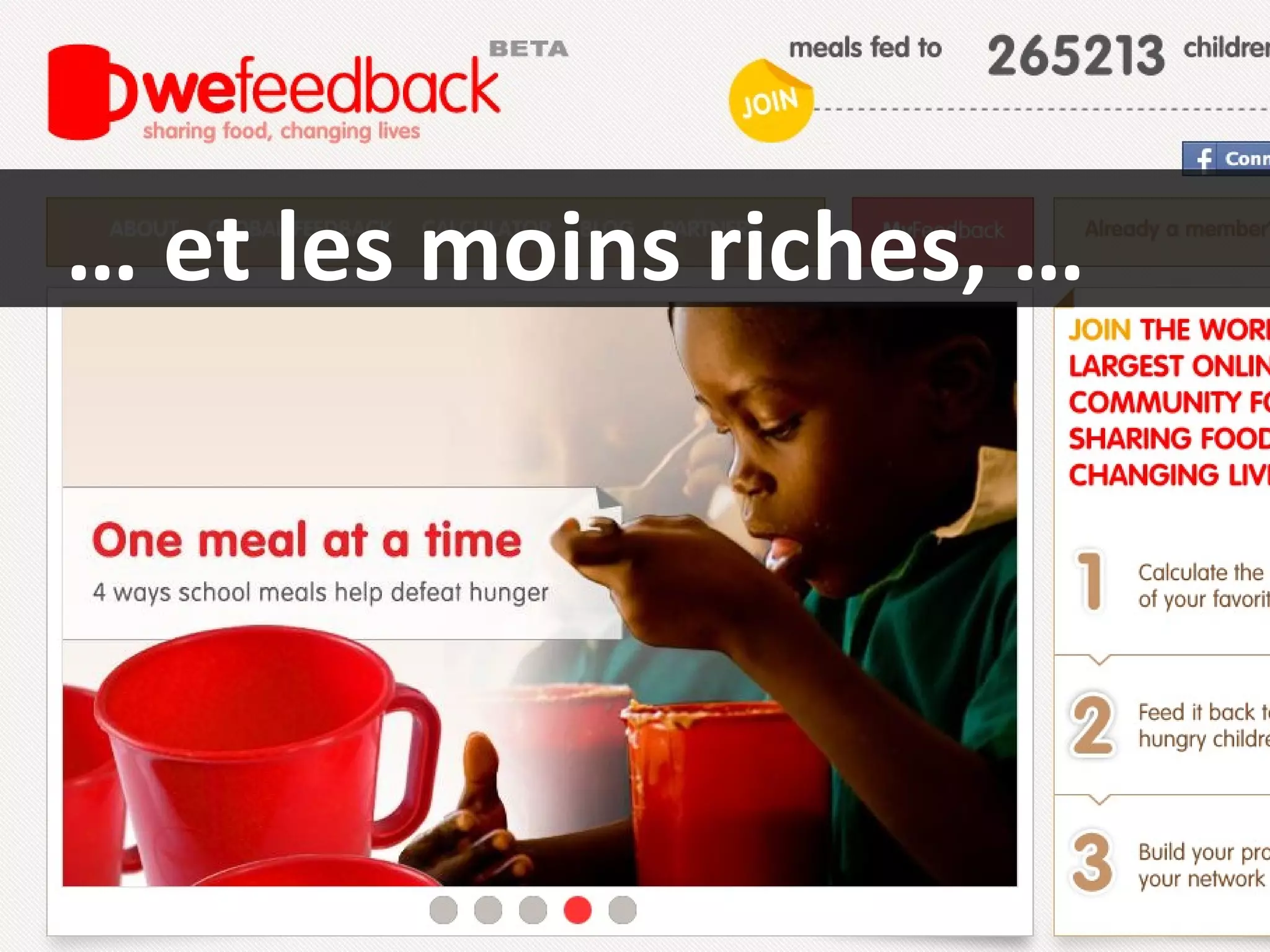 …  et les moins riches, … 