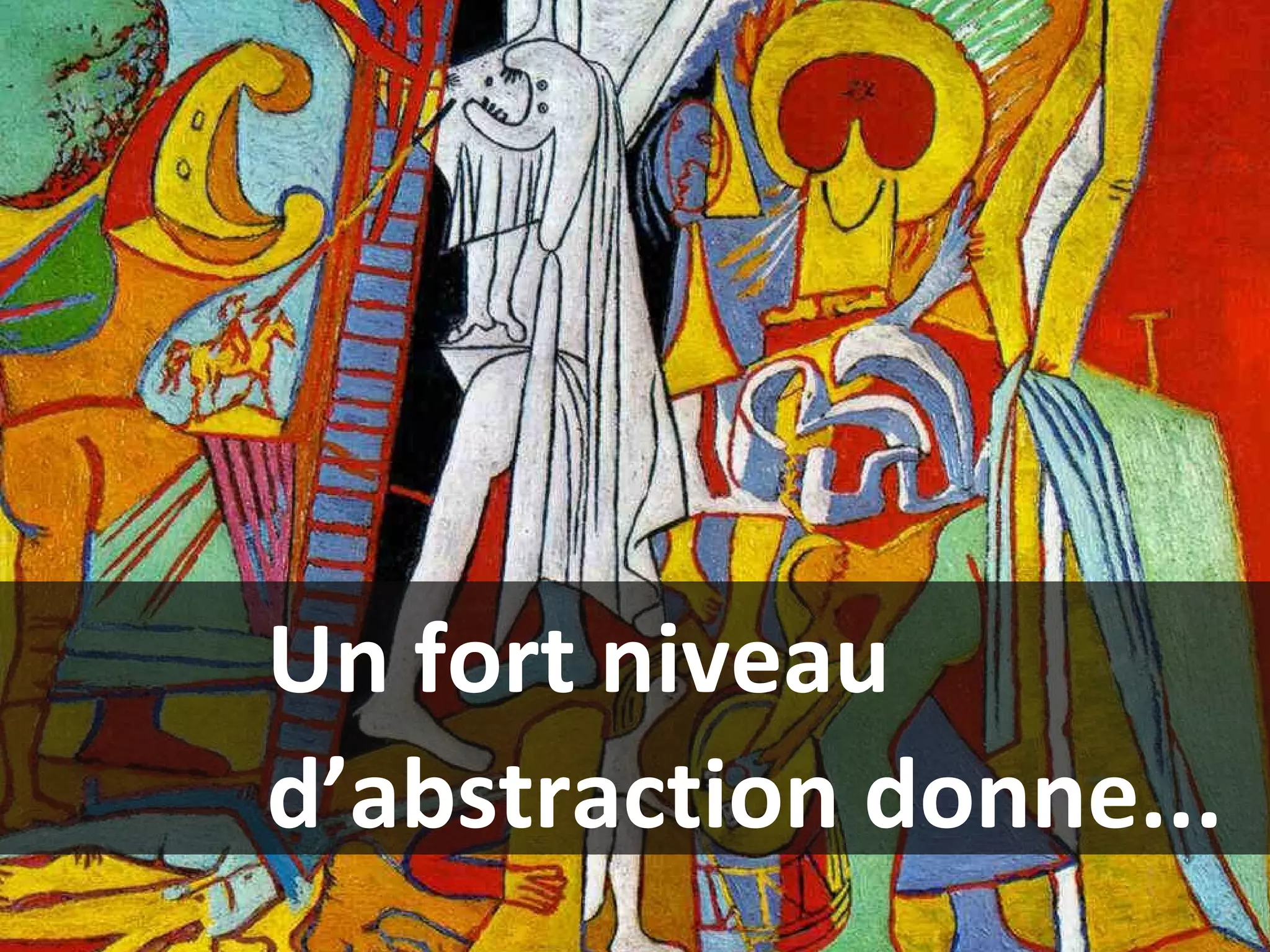 Un fort niveau  d’abstraction donne...  