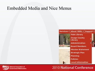 Embedded Media and Nice Menus 