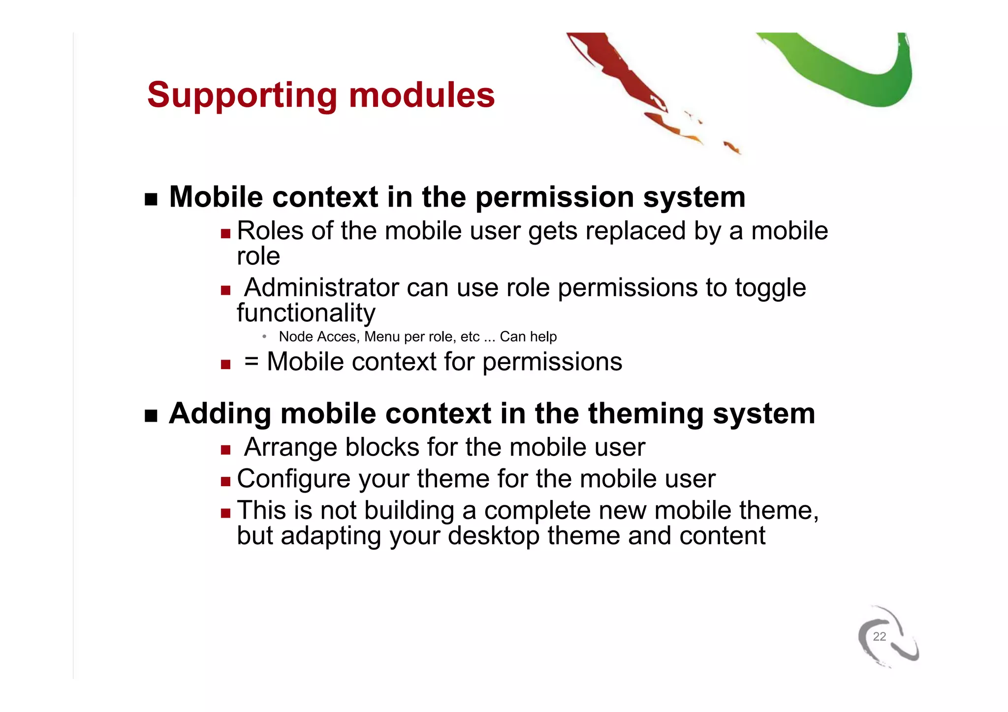 Mobile Strategies for Drupal (NY DrupalCamp6)