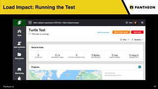 Pantheon.io 18
Load Impact: Running the Test
 