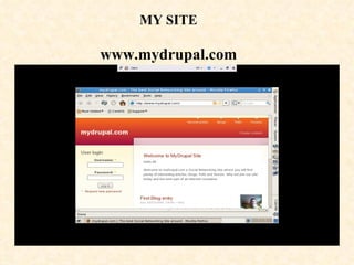 MY SITE www.mydrupal.com 