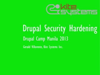 Drupal Security Hardening