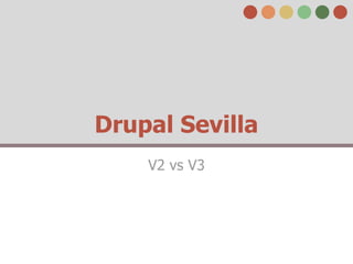 Drupal Sevilla
    V2 vs V3
 
