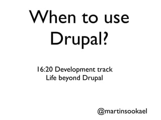 Drupal & Startups