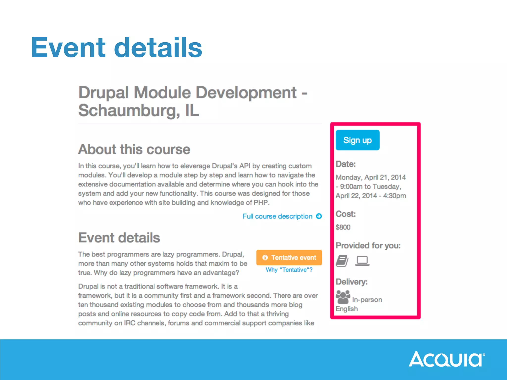 Drupal Step-by-Step: How We Built Our Training Site, Part 1