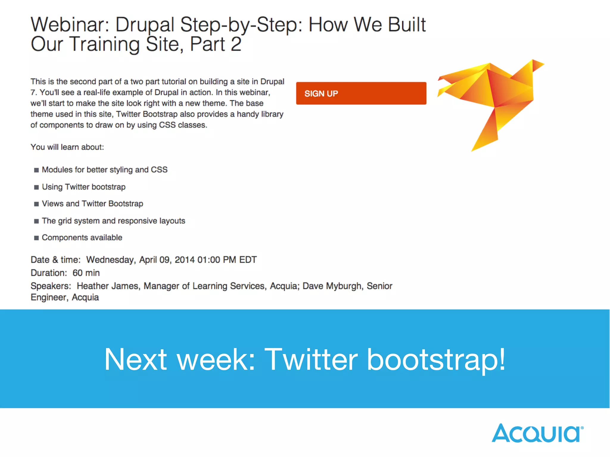Drupal Step-by-Step: How We Built Our Training Site, Part 1