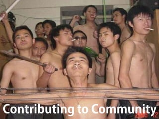 Contributing to Community
 