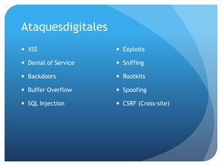 Tu contra todosTrabajoyoficioSi trabajaodesarrollaparaud. oparaclientesNo ésposibleolvidar la seguridad desussistemasyequipos
