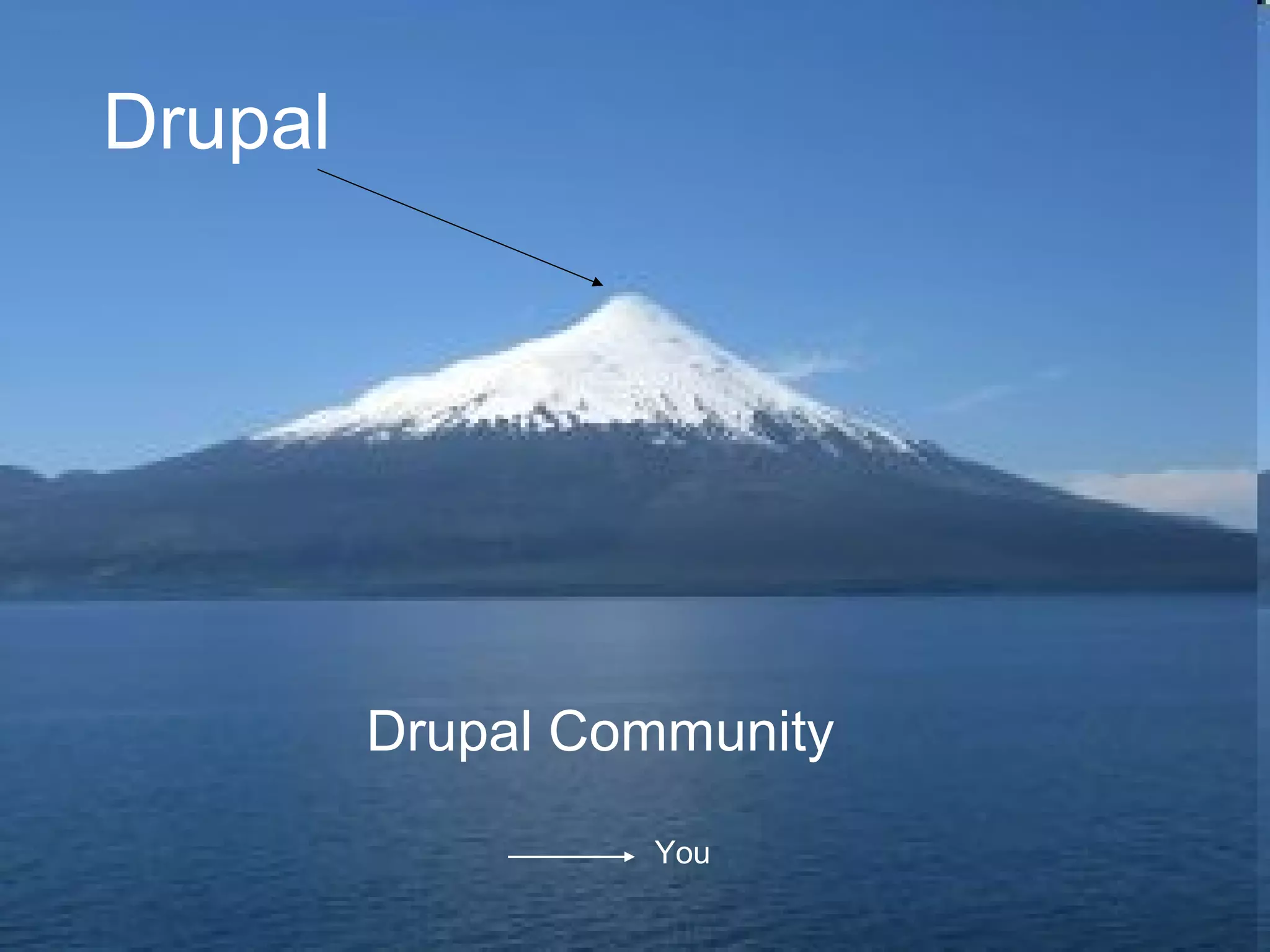 Drupal
You
Drupal Community
 