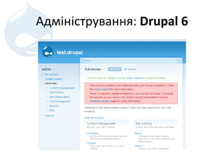 Адміністрування :  Drupal 6 