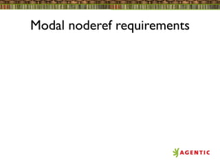 Modal noderef requirements
 
