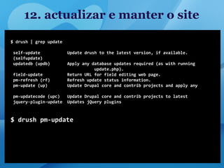 12. actualizar e manter o site
 