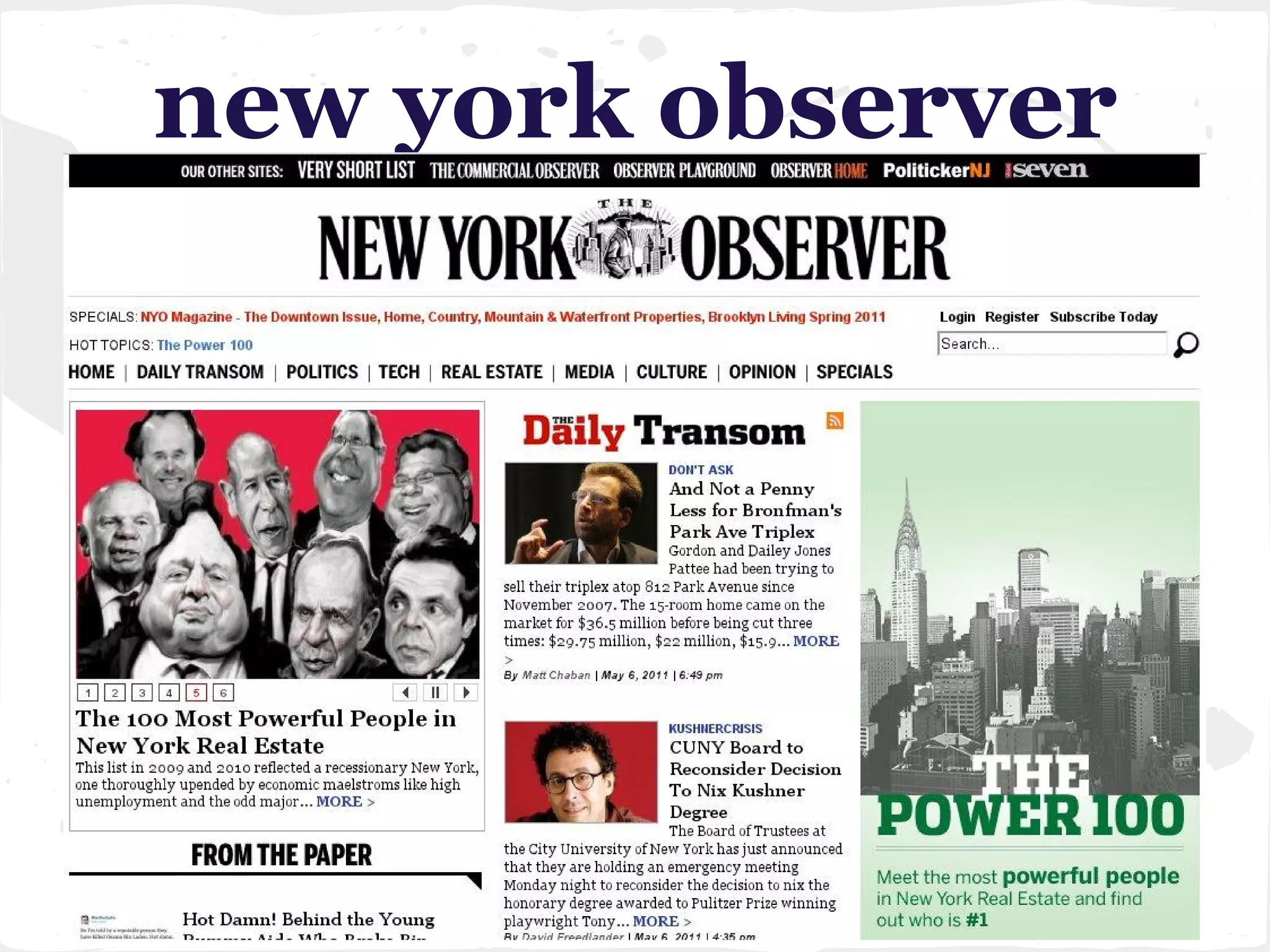 new york observer
 