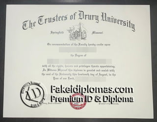 Drury University diploma
