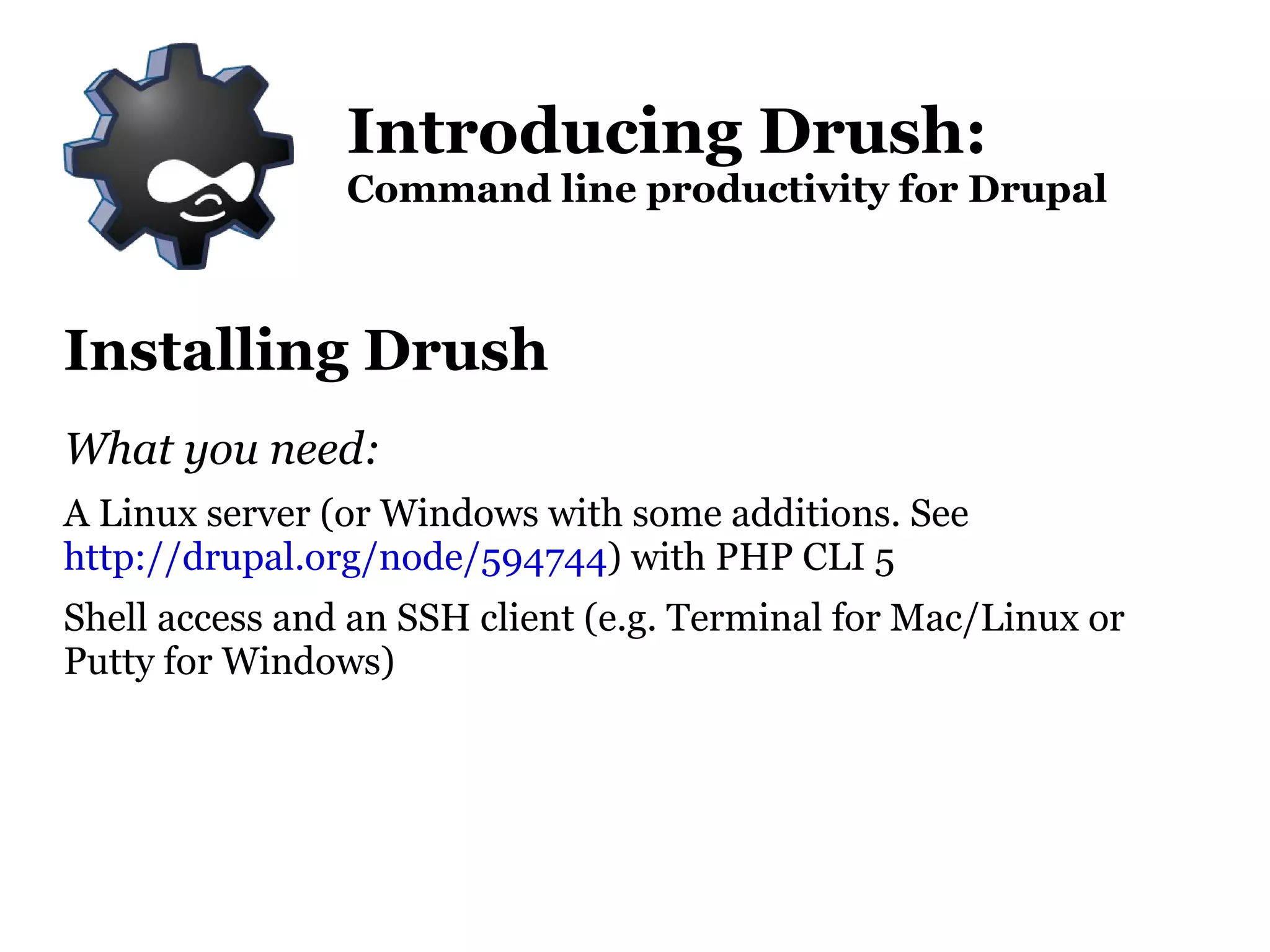 Enable, disable, and uninstall modules 