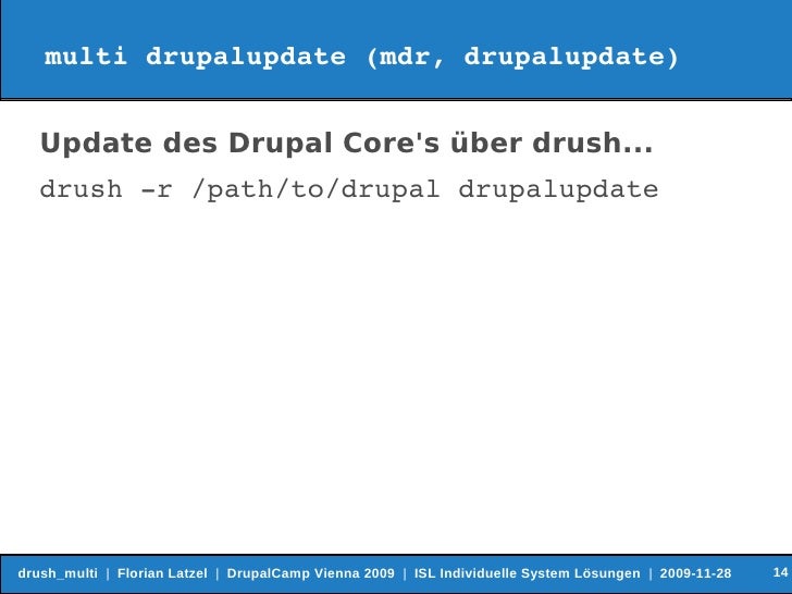 Drush update multi site study Drush update multi site study