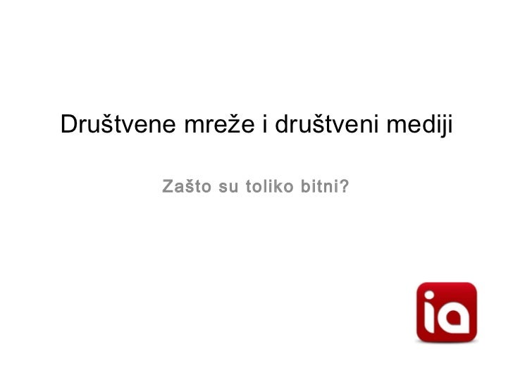 Društvene mreže društvene mreže