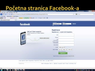 Početna stranica Facebook-a