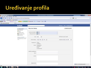 Uređivanje profila