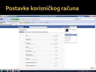 Postavke korisničkog računa