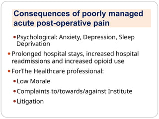 Post Operaative Depression dr vivek orho post op pain.pptxhhhhhhhhhhh | PPTX