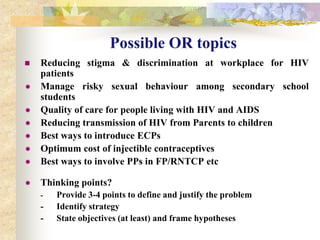 Does it relate to broad social, economic and health issues (unemployment, status of women, HIV, FP etc)?