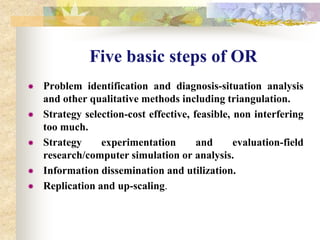 Search for solutions	Objectives: To yield answers to perceived program problems