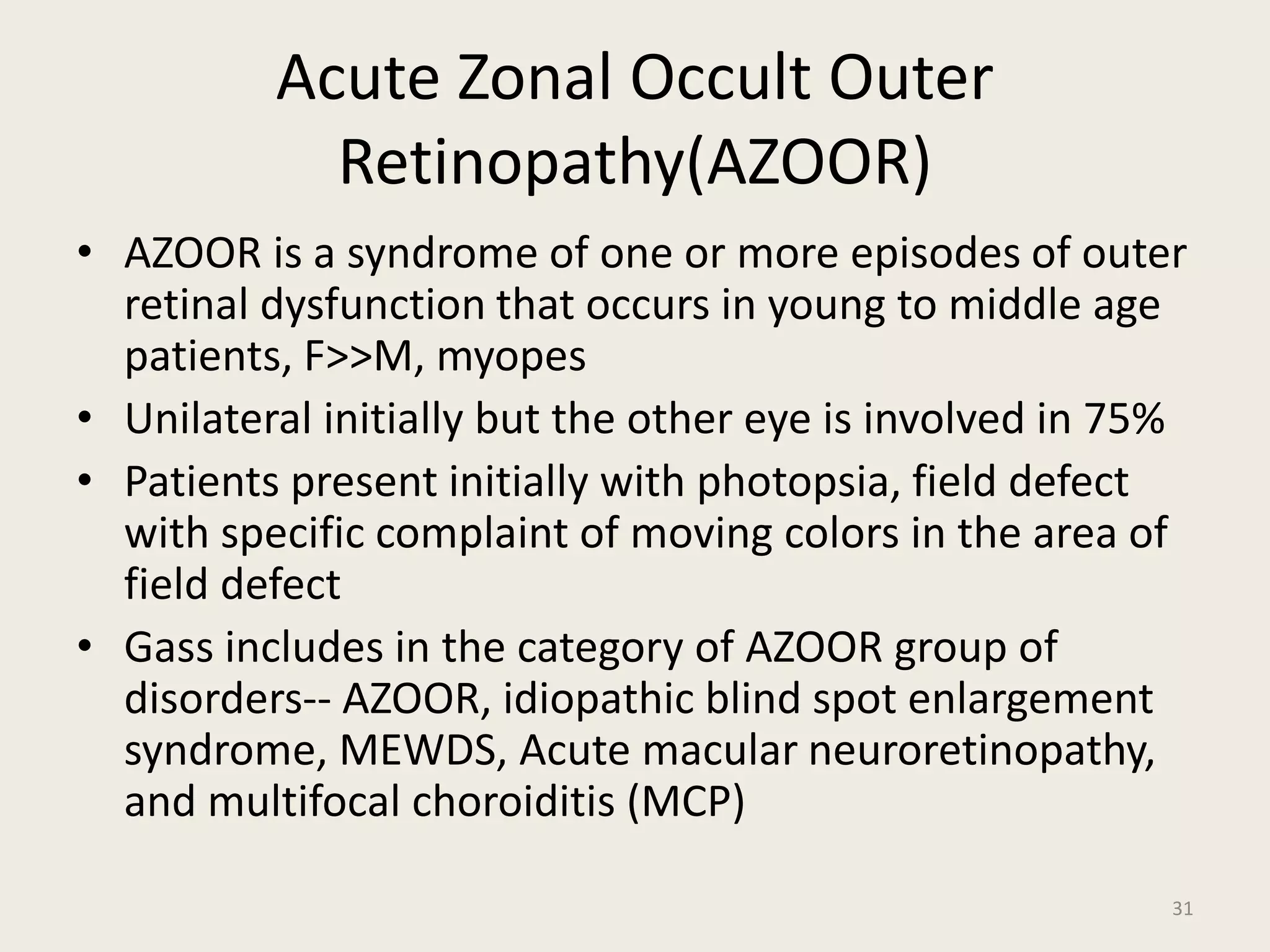 DR WANI'S TALK ON WHITE DOT SYNDROMES.pptx