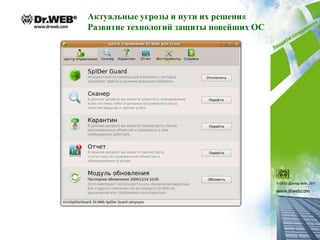 Актуальные угрозы и пути их решения
Развитие технологий защиты новейших ОС
 