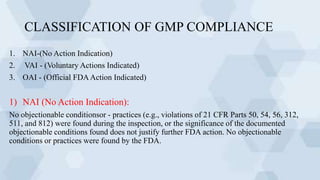 GMP compliances of Audit | PPTX