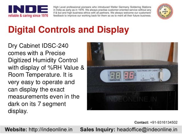 Dry Cabinet Idsc 240 With 5 50 Rh For Dehumidifying Storage