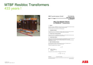 Resibloc Dry Type Transformers for FPSO: Standards, Technologies, and ...