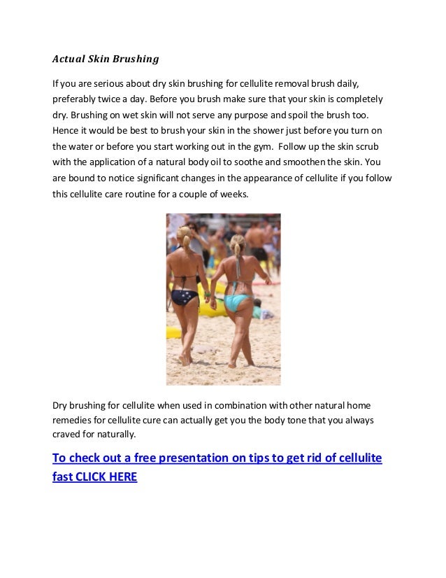 Dry Brushing for Cellulite Removal How Effective Is This Home Remedy
