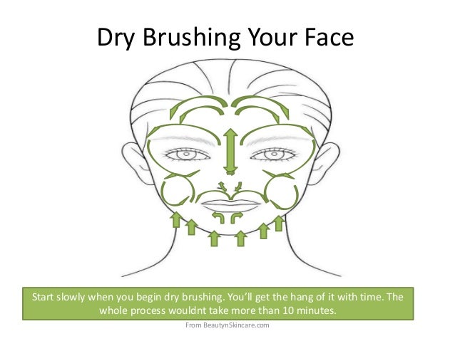 dry brushing face