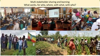 Transforming Lives and Landscapes with Trees
Multi stakeholder sharing and learning
What works, for who, where, with what, with who?
 